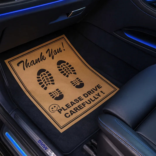 Drag-Auto Eco-Friendly Car Paper Mats for Car Wash & Service Centres, Large Size, 90 GSM Brown, For All Cars - Pack of 500 - Drag-Auto Accessories