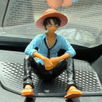 Drag-Auto Luffy Dashboard Figure | Anime Car Interior Decor Toy (Set of 3)
