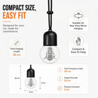 Hanging LED ADIYOGI Shiva Light – warm glow on