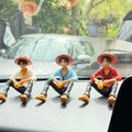 Drag-Auto Luffy Dashboard Figure | Anime Car Interior Decor Toy (Set of 3)