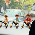 Drag-Auto Luffy Dashboard Figure | Anime Car Interior Decor Toy (Set of 3)
