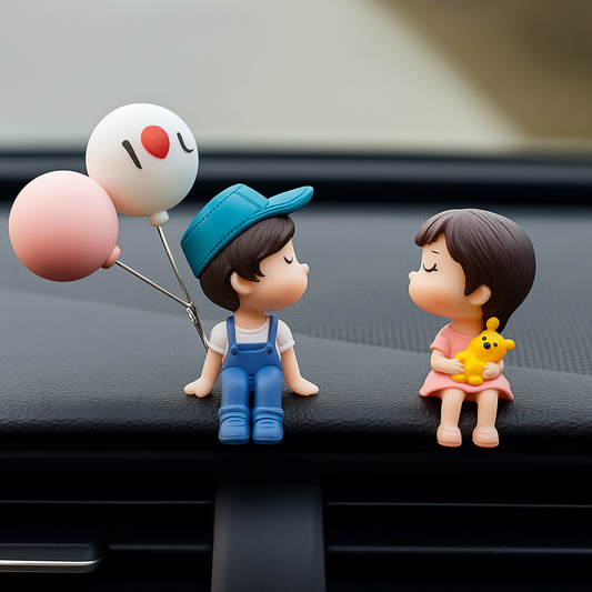 Drag-Auto Cute Couple Car Decor, Perfect Gift for Car Lovers