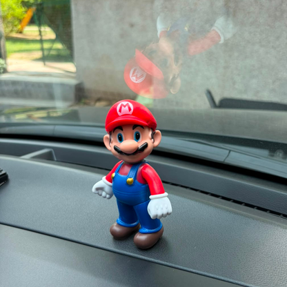 Drag-Auto Super Mario Dashboard Action Figure