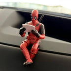 Drag-Auto Deadpool Figures: Premium Car Dashboard Figure (Set of 3)