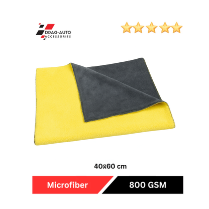 Drag-Auto Microfiber Cloth (800 GSM), 40x60 cm, Dual-Tone (1 Piece)