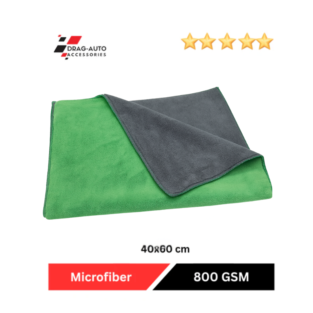 Drag-Auto Microfiber Cloth (800 GSM), 40x60 cm, Dual-Tone (1 Piece)