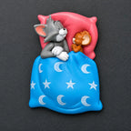 Drag-Auto Sleepy Tom & Jerry Dashboard Figurine