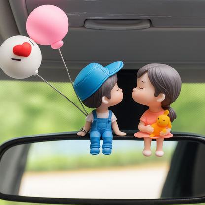 Drag-Auto Cute Couple Car Decor, Perfect Gift for Car Lovers