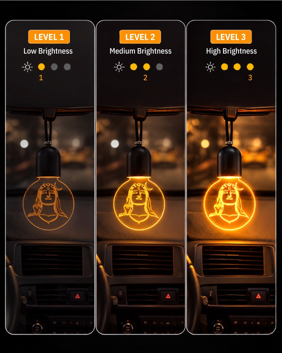 Hanging LED ADIYOGI Shiva Light