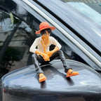 Drag-Auto Luffy Dashboard Figure | Anime Car Interior Decor Toy (Set of 3)