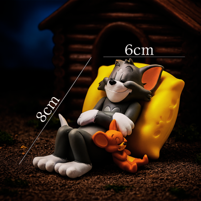 Drag-Auto Premium Tom & Jerry Car Dashboard Toy for Interior Décor