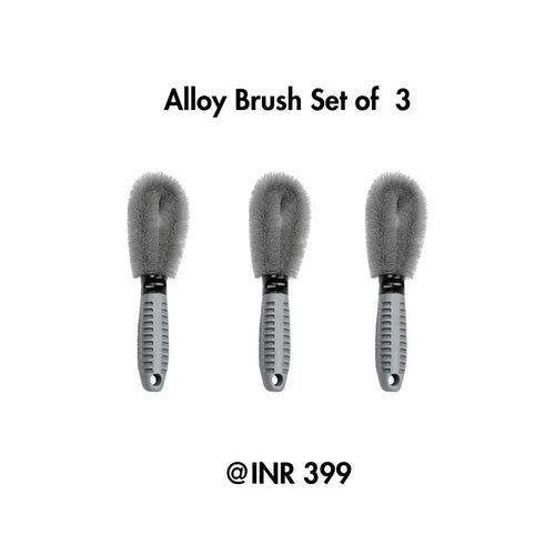 Drag-Auto Alloy Wheel Cleaning Brush Set (3 Pcs), for Car Rims & Tires - Drag-Auto Accessories