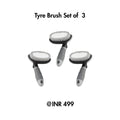 Drag-Auto Tyre Cleaning Brush Set (3 Pcs), for Car & Vehicle Tires - Drag-Auto Accessories