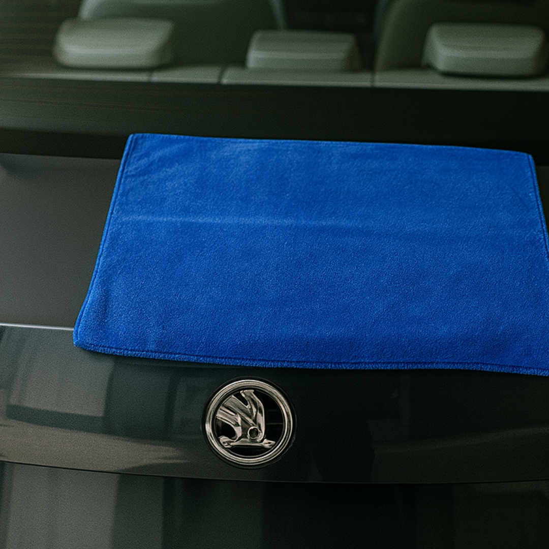 DragAuto Blue microfiber cloth for car cleaning. 800 GSM Blue Cloth 40x60 cm
