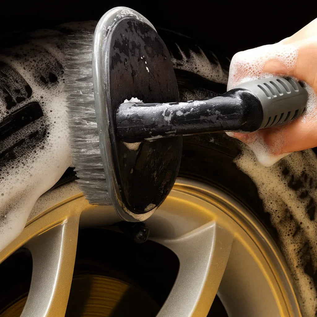 Drag-Auto Tyre Cleaning Brush Set (5 Pcs), for Car & Vehicle Tires - Drag-Auto Accessories