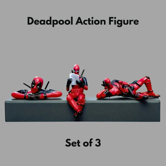 Drag-Auto Deadpool Figures: Premium Car Dashboard Figure (Set of 3) - Drag-Auto Accessories