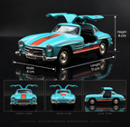 Mercedes-Benz 300 SL Gullwing Racing Die-Cast | 1:43 Scale | BLUE