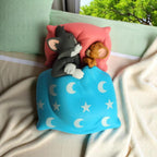 Drag-Auto Sleepy Tom & Jerry Dashboard Figurine