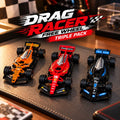 Drag Racer Free Wheel Triple Pack | 1:43 Die-Cast | Red, Orange & Black