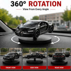 Drag-Auto 360° Rotating Dashboard Car Figurine: Black