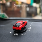 Drag-Auto 360° Rotating Dashboard Car Figurine: RED
