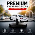 Drag-Auto 360° Rotating Dashboard Car Figurine: White