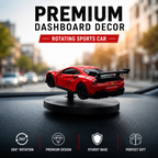 Drag-Auto 360° Rotating Dashboard Car Figurine: RED