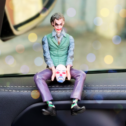 Drag-Auto Tom & Jerry + Joker (Small 10cm) Dashboard Figure Combo | Premium Car Interior Decor Set