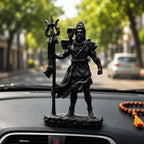 Bholenath Shiva Dashboard Idol – 12 cm Ceramic & Resin