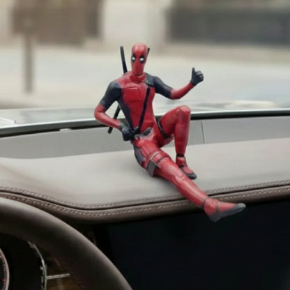 Drag-Auto Deadpool Figures Premium Car Dashboard Toy Set of 3 - Drag-Auto Accessories