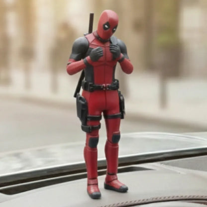 Drag-Auto Deadpool Figures Premium Car Dashboard Toy Set of 3 - Drag-Auto Accessories