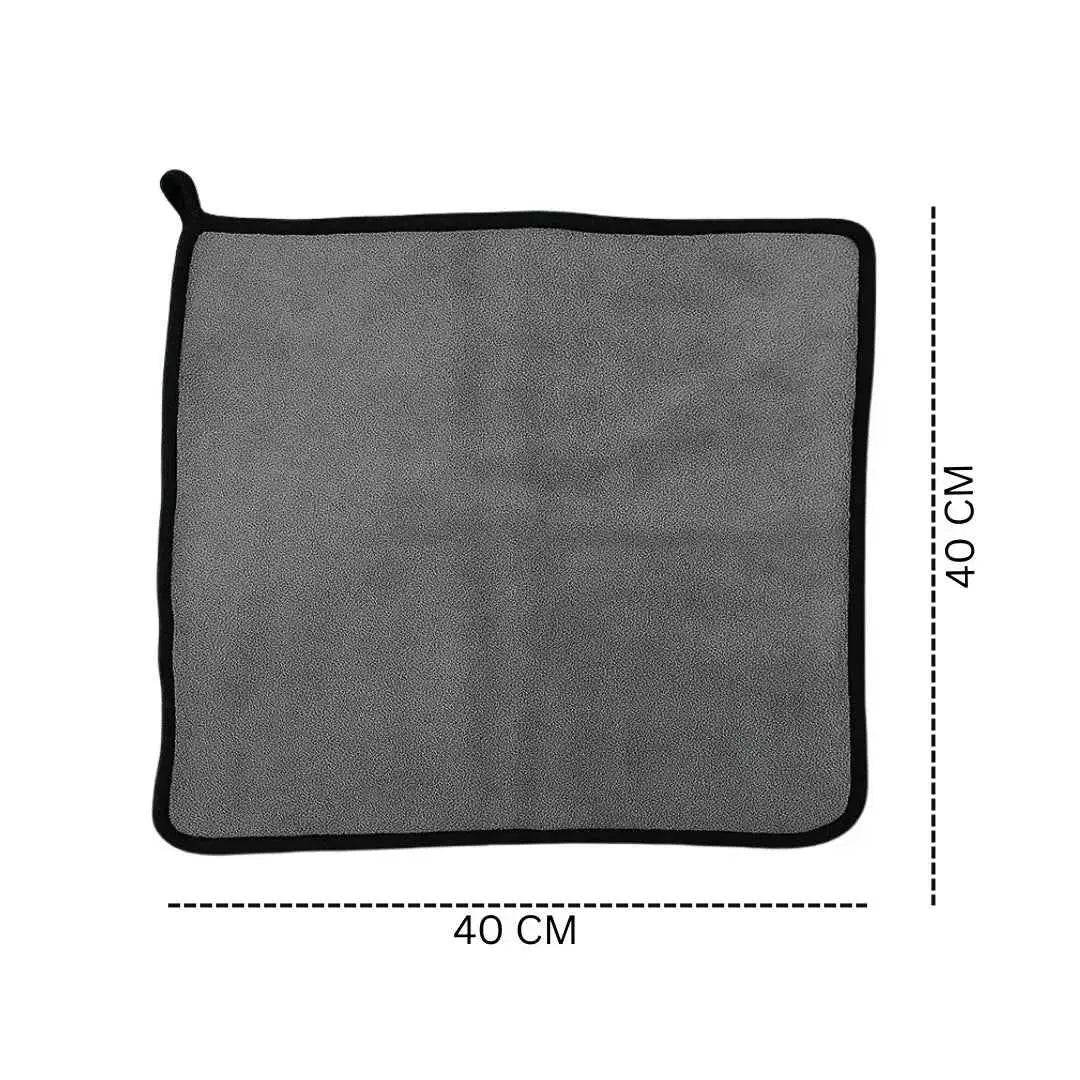 Drag-Auto Microfiber Cloth (400 GSM), 40x40 cm, Dual-Tone, Single Unit