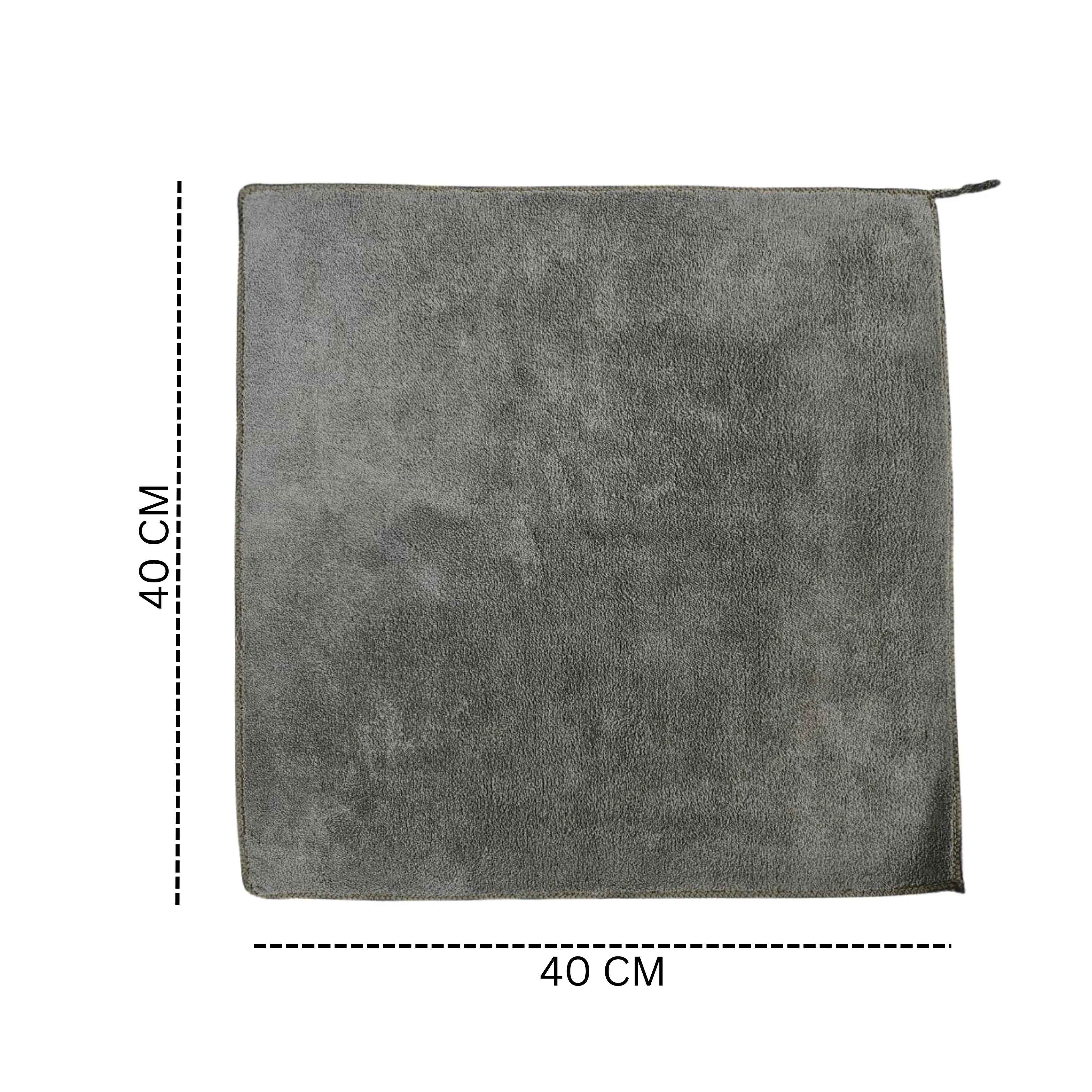 Drag-Auto Microfiber Cloth (800 GSM), 40x40 cm, Set of 2, Dual-Tone