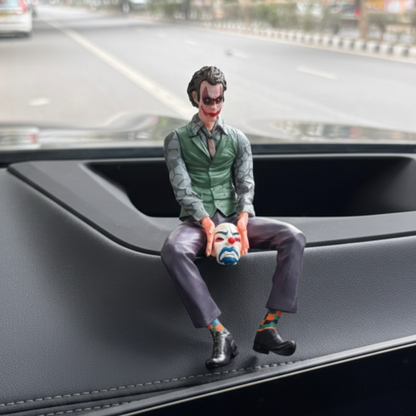 Drag-Auto Tom & Jerry + Joker (Small 10cm) Dashboard Figure Combo | Premium Car Interior Decor Set