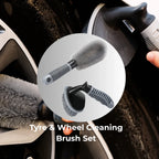 Drag-Auto Tyre and Alloy Brush Combo Set (2 Pcs), Heavy-Duty and Soft Brushes - Drag-Auto Accessories