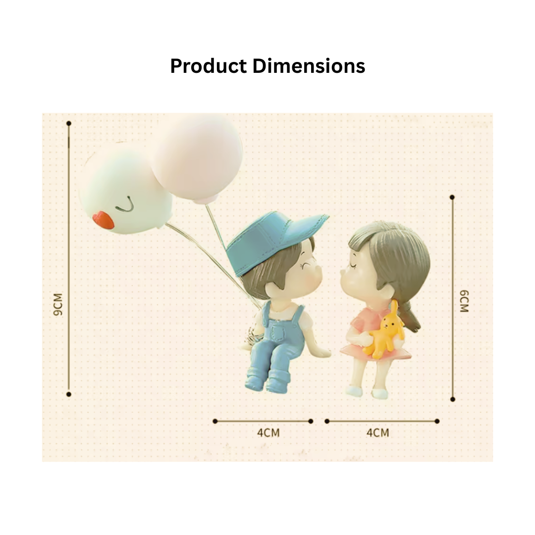 Drag-Auto Cute Couple Car Decor, Perfect Gift for Car Lovers