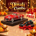 1:24 Mercedes Red 300 SL + Free 1:43 Orange Formula Car