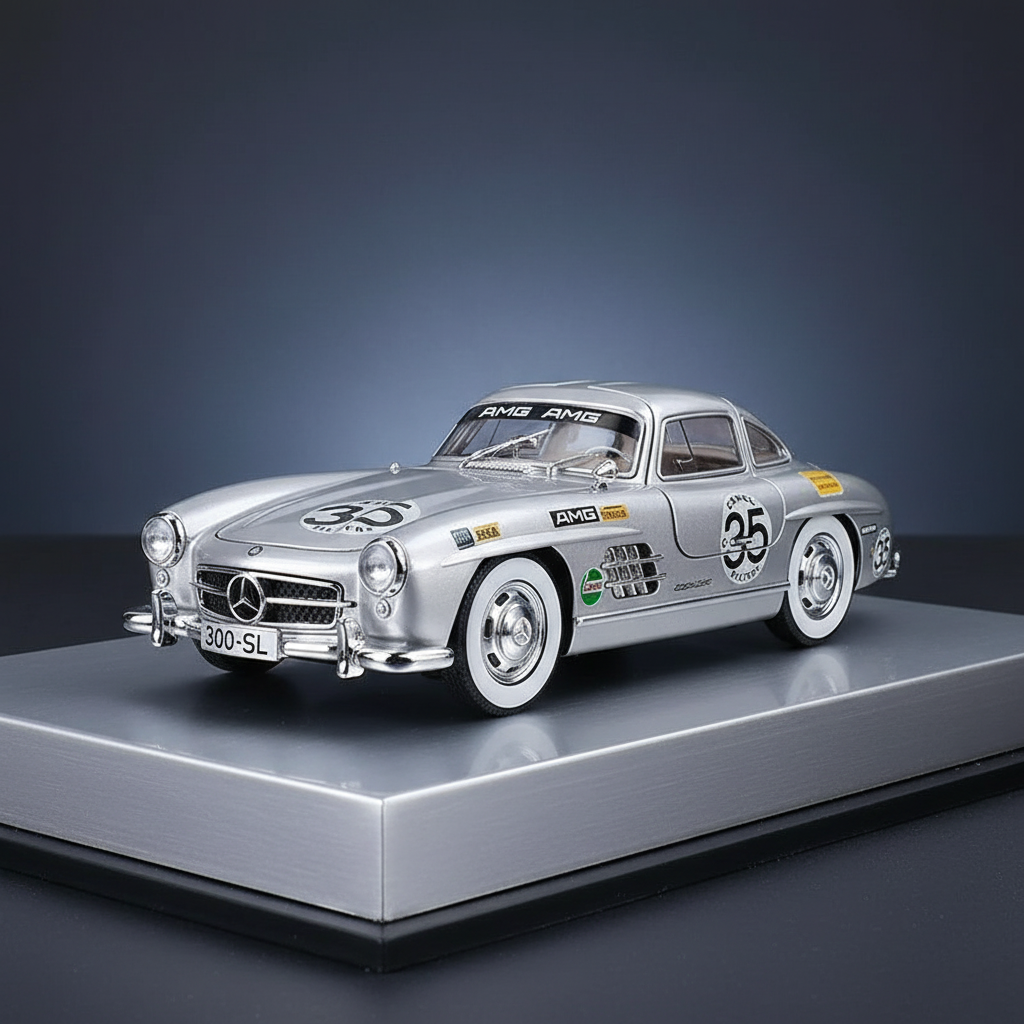 Silver SL300 die-cast model car