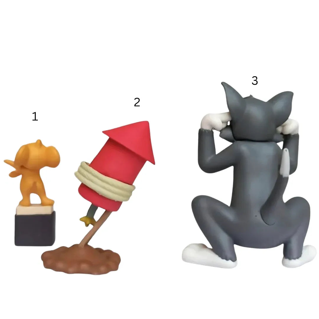 Drag-Auto Tom & Jerry Rocket Figurine : Funny Car Dashboard Decoration - Drag-Auto Accessories