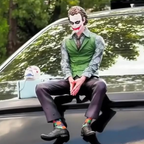 Drag-Auto Joker Dashboard Figurine Combo | Medium(15CM) & Small(10CM) Set | Car Interior Decor (2 PCS)