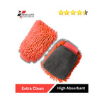 Drag-Auto Body and Glass Microfiber Car Wash Mitt (1700 GSM), Dual-Sided Cleaning Glove (1 Pc) - Drag-Auto Accessories