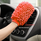 Drag-Auto Body and Glass Microfiber Car Wash Mitt (1700 GSM), Dual-Sided Cleaning Glove (1 Pc) - Drag-Auto Accessories