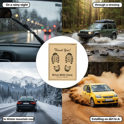 Drag-Auto Eco-Friendly Car Paper Mats for Car Wash & Service Centres, Large Size, 90 GSM Brown, For All Cars - Pack of 500