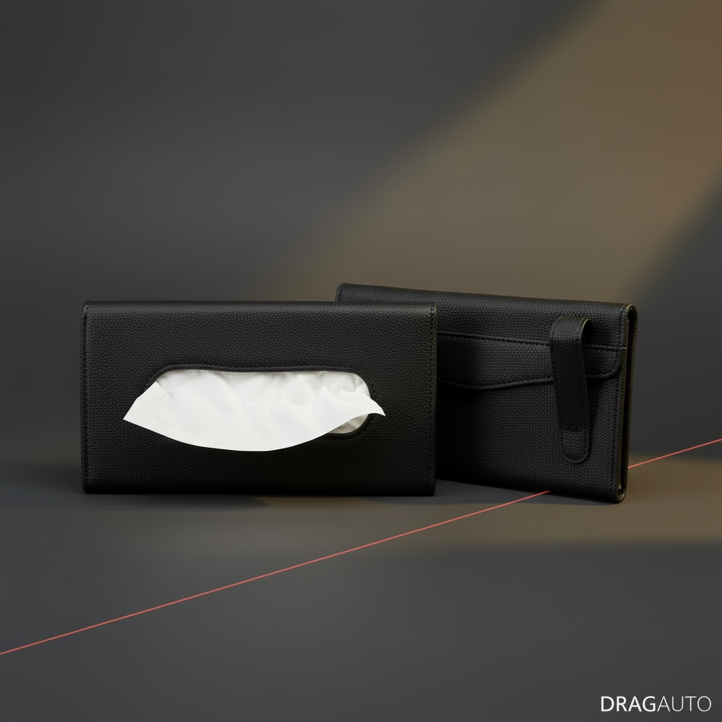 Black tissue holder product hero