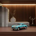 Blue Gullwing bookshelf placement