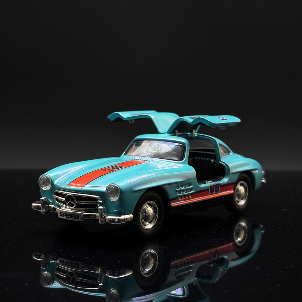 Blue Mercedes-Benz 300 SL Gullwing hero preview