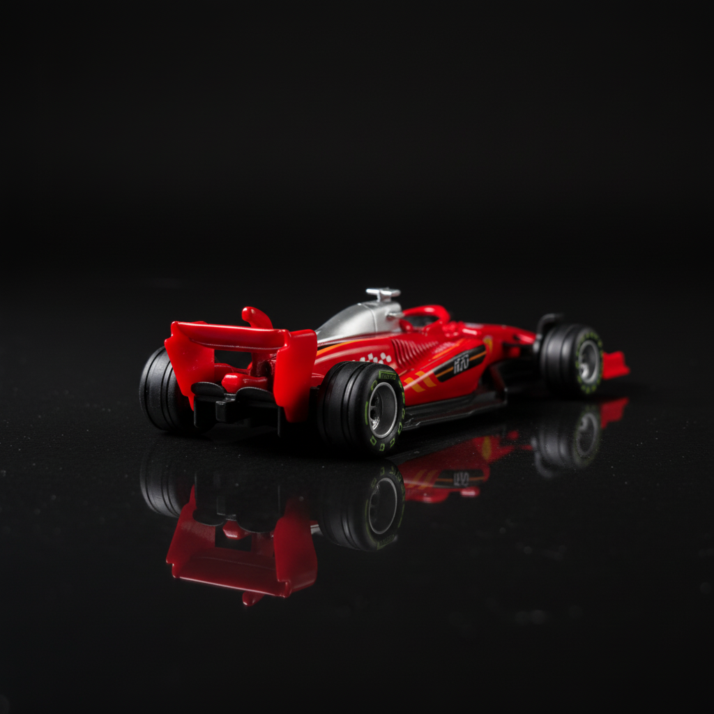 Drag Racer RED – Rear 3/4 Square