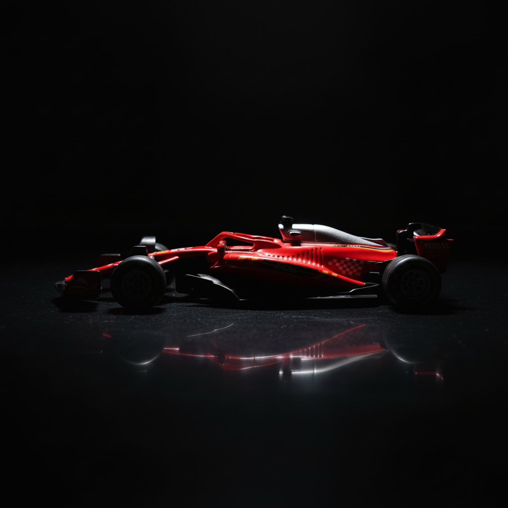 Drag Racer RED – Side Profile Square