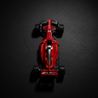 Drag Racer RED – Top-Down Flat Lay