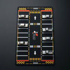 DragAuto Parking Lot Desk Mat | Extended Mouse Pad | 11 x 23 in with hand stitched border